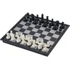 Image de Magnetisch Reis Schaakbord   Opklapbare Schaakset 24 x 24 cm   Zwart & Wit   Hoogte Koning 30 mm   Compact Bord voor Onderweg   Longfield Games