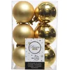 Image de Decoris  kerstballen - 12 stuks - kunststof - 6cm