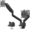 Image de One For All DM4210 Solid-line universele dubbele monitorarm - 2 monitoren - VESA 100 x 100 - zwart