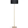 Image de GOOD&MOJO Vloerlamp Fuji - Zwart/Bamboe - Ø47cm - Scandinavisch,Bohemian - Staande lampen voor Woonkamer - Slaapkamer