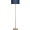 Image de GOOD&MOJO Vloerlamp Fuji - Blauw/Bamboe - Ø47cm - Scandinavisch,Bohemian - Staande lampen voor Woonkamer - Slaapkamer