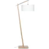 Image de GOOD&MOJO Vloerlamp Andes - Bamboe/Wit - 72x47x176cm - Scandinavisch,Bohemian - Staande lampen voor Woonkamer - Slaapkamer