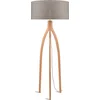 Image de GOOD&MOJO Vloerlamp Annapurna - Taupe/Bamboe- Ø60cm - Scandinavisch,Bohemian - Staande lampen voor Woonkamer - Slaapkamer