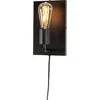 Image de it's about RoMi Wandlamp Madrid - Zwart - 15x10x25cm - Binnen Modern