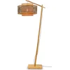 Image de GOOD&MOJO Vloerlamp Bhutan - Bamboe/Zwart - 73x50x176cm - Scandinavisch,Bohemian - Staande lampen voor Woonkamer - Slaapkamer