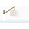 Image de GOOD&MOJO Wandlamp Andes - Bamboe/Wit - 50x32x45cm - Binnen Scandinavisch,Bohemian
