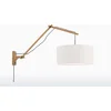 Image de GOOD&MOJO Wandlamp Andes - Bamboe/Wit - 95x47x55cm - Binnen Scandinavisch,Bohemian