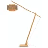 Image de GOOD&MOJO Vloerlamp Bhutan - Bamboe/Zwart - 165x50x207cm - Scandinavisch,Bohemian - Staande lampen voor Woonkamer - Slaapkamer