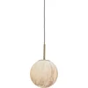 Image de it's about RoMi Hanglamp Carrara - Goud/Wit - Ø22cm - Modern,Luxe - Hanglampen Eetkamer, Slaapkamer, Woonkamer