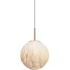Image de it's about RoMi Hanglamp Carrara - Goud/Wit - Ø28cm - Modern,Luxe - Hanglampen Eetkamer, Slaapkamer, Woonkamer