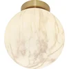 Image de it's about RoMi Plafonniere Carrara - Goud/Wit - Ø22cm - Modern,Luxe