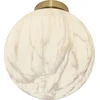 Image de it's about RoMi Plafonniere Carrara - Goud/Wit - Ø28cm - Modern,Luxe