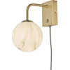 Image de it's about RoMi Wandlamp Carrara - Goud/Wit - 12x18x21cm - Binnen Modern,Luxe