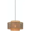Image de GOOD&MOJO Hanglamp Bhutan - Bamboe/Zwart - 3L - - Hanglampen Eetkamer, Slaapkamer, Woonkamer