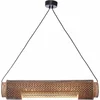 Image de GOOD&MOJO Hanglamp Bhutan - Bamboe/Zwart - 85x15x15cm - - Hanglampen Eetkamer, Slaapkamer, Woonkamer