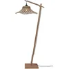 Image de GOOD&MOJO Vloerlamp Ibiza - Bamboe/Zwart - 77x50x150cm - Bohemian - Staande lampen voor Woonkamer - Slaapkamer