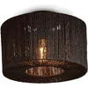 Image de GOOD&MOJO Plafonniere Iguazu - Jute Zwart - Ø30cm -