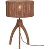 Image de GOOD&MOJO Tafellamp Iguazu - Jute/Bamboe - Ø30x41cm -