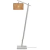 Image de GOOD&MOJO Vloerlamp Java - Bamboe Wit/Naturel - 58x32x150cm - Modern - Staande lampen voor Woonkamer - Slaapkamer