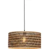 Image de GOOD&MOJO Hanglamp Java - Bamboe/Zwart - Ø50cm - Modern - Hanglampen Eetkamer, Slaapkamer, Woonkamer
