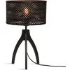 Image de GOOD&MOJO Tafellamp Java - Bamboe Zwart - Ø18cm - Modern