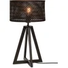 Image de GOOD&MOJO Tafellamp Java - Bamboe Zwart - Ø32x53cm - Modern