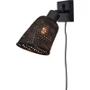 Image de GOOD&MOJO Wandlamp Java - Bamboe Zwart - Ø15cm - Binnen Modern