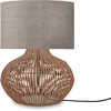 Image de GOOD&MOJO Tafellamp Kalahari - Taupe/Rotan - Ø32cm - Modern