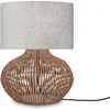 Image de GOOD&MOJO Tafellamp Kalahari - Naturel/Rotan - Ø32cm - Modern