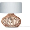 Image de GOOD&MOJO Tafellamp Kalahari - Lichtgrijs/Rotan - Ø47cm - Modern