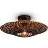 Image de GOOD&MOJO Plafonniere Kalimantan - Bamboe Zwart - Ø44cm - Modern