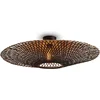 Image de GOOD&MOJO Plafonniere Kalimantan - Bamboe Zwart - Ø87cm - Modern