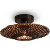 Image de GOOD&MOJO Plafonniere Kalimantan - Bamboe Zwart - Ø30cm - Modern