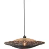 Image de GOOD&MOJO Hanglamp Kalimantan - Bamboe/Zwart - Ø60cm - Modern - Hanglampen Eetkamer, Slaapkamer, Woonkamer