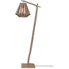 Image de GOOD&MOJO Vloerlamp Merapi - Bamboe/Zwart - 57x30x150cm - Modern - Staande lampen voor Woonkamer - Slaapkamer