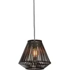 Image de GOOD&MOJO Hanglamp Merapi - Bamboe Zwart - 30x30x30cm - Modern - Hanglampen Eetkamer, Slaapkamer, Woonkamer