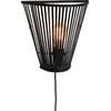 Image de GOOD&MOJO Wandlamp Merapi - Bamboe Zwart - 30x15x30cm - Binnen Modern
