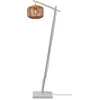 Image de GOOD&MOJO Vloerlamp Tanami - Bamboe Wit/Rotan - 55x30x150cm - Modern - Staande lampen voor Woonkamer - Slaapkamer