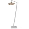 Image de GOOD&MOJO Vloerlamp Zanzibar - Bamboe/ Rotan Wit - 63x40x150cm - Modern - Staande lampen voor Woonkamer - Slaapkamer