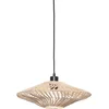 Image de GOOD&MOJO Hanglamp Zanzibar - Rotan Wit - Ø40x12cm - Modern - Hanglampen Eetkamer, Slaapkamer, Woonkamer