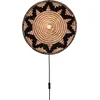Image de GOOD&MOJO Wandlamp Andros - Naturel/Zwart - Ø45cm - Binnen Scandinavisch