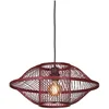 Image de GOOD&MOJO Hanglamp Maui - Bordeaux - Ø50cm - Bohemian - Hanglampen Eetkamer, Slaapkamer, Woonkamer