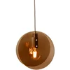 Image de it's about RoMi Hanglamp Toledo - Amberbruin - 22x25x278.5cm - Modern - Hanglampen Eetkamer, Slaapkamer, Woonkamer