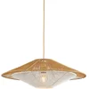 Image de GOOD&MOJO Hanglamp Lumbini - Licht bruin - Ø60x250cm - Modern - Hanglampen Eetkamer, Slaapkamer, Woonkamer