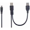 Image de CablExpert CCP-USB22-AM5P-3 - USB-kabel, 2x USB - mini USB (voeding + signaal)