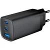 Image de Gembird 3-Poorts 67W GaN USB PD Snellader - Zwart - Compacte Oplader met Meerdere Poorten