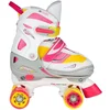 Image de Nijdam Rolschaatsen Verstelbaar - Rave Skate - Wit/Roze - Maat 38-41