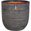 Image de Capi Europe - Bloempot bol Rib NL - 55x53 - Antraciet - Opening Ø46 - Bloempot voor binnen en buiten - Levenslang garantie - Breukbestendig - 100% Recyclebaar - CO2 Neutraal geproduceerd - KOFZ935
