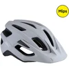 Image de BBB Cycling Racefiets Helm - Dune Fietshelm MIPS 2.0 - Wasbare Padding, Verwijderbaar Vizier & Bevestiging voor Verlichting - MTB Helm - Mat Grijs/Wit - Maat L - BHE-22B