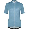 Image de BBB Cycling Fietsshirt Dames Korte Mouw DonnaFit - Wielershirt Dames Korte Mouw - Comfortabel en Sneldrogend Wielrenshirt Dames - Grijs Blauw - Maat L - BBW-412